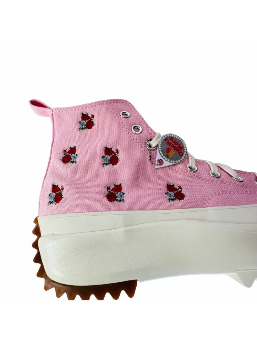 ✨Converse Run Star Hike Platform Hi Sz 9.5 Men Shoes Sneakers Pink Roses A05192C - Picture 9 of 11